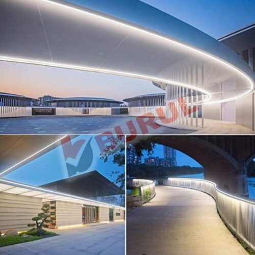 SB-6509 50 Metre Beyaz Işık Neon Led Şerit Dış Mekan Silikonlu Esnek Dekoratif Aydınlatma 220v Fişli - Görsel 4
